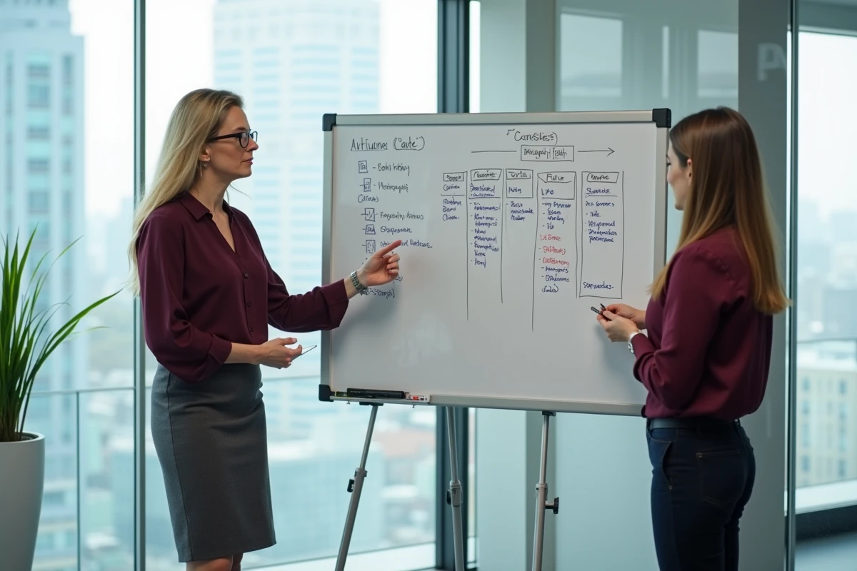Consultante senior animant une session de conseil en orientation de carrière entre Big 4 et cabinets indépendants