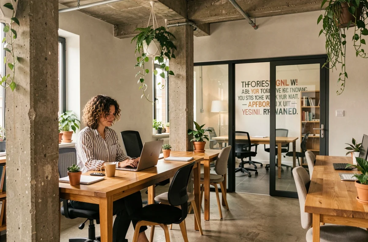 Espace Coworking et Bureau à Leforest avec ambiance conviviale et décor industriel réhabilité