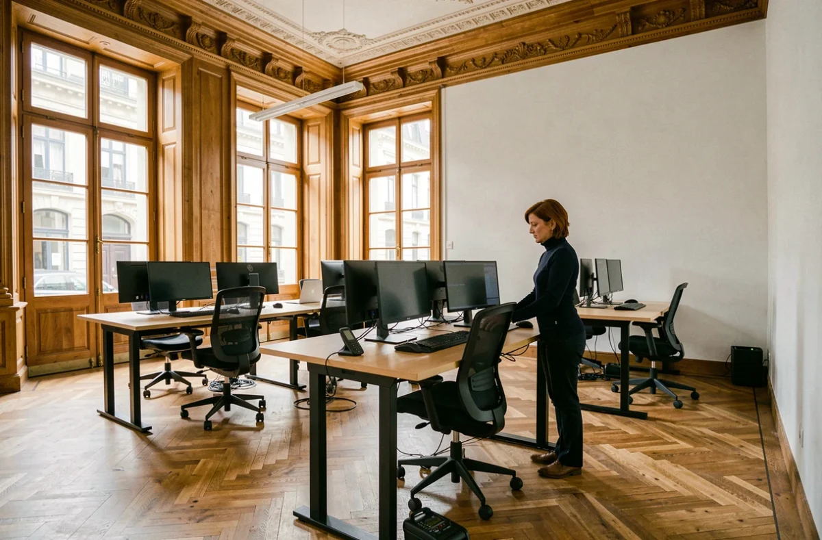 Coworking Saint-Omer dans un bâtiment historique rénové alliant patrimoine et modernité