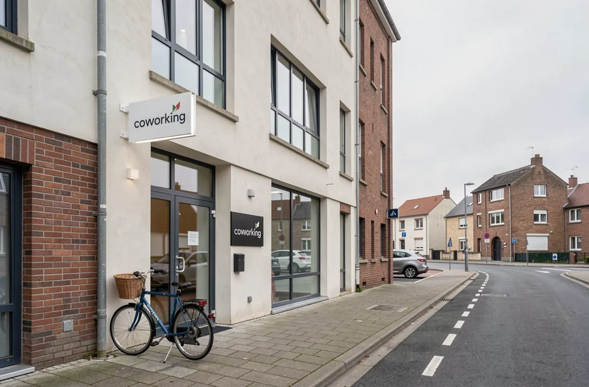 Façade extérieure d'un espace de coworking à Seclin proche de Lille dans les Hauts-de-France